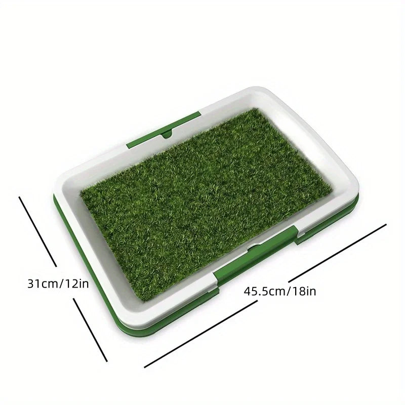 Dog Feces Training Pad With Artificial Turf Odorless Indoor Puppy Toilet