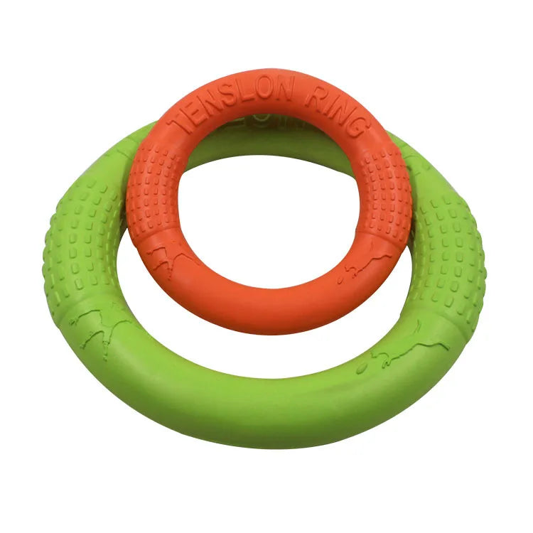 EVA Dog Flying Disc Training Toy Floating Ring Disc For Outdoor Fetch Puppy