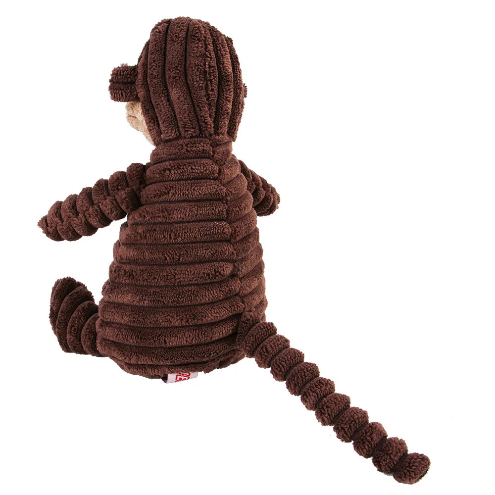 Corduroy Monkey Molar Toy for Large Dogs Voice Plush