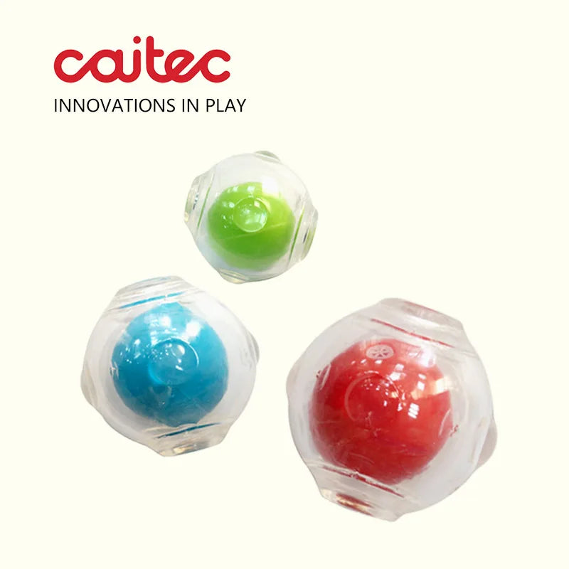 CAITEC Amazing Squeaker Ball Durable Floatable Dog Toy For Tossing And Chasing