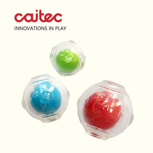 CAITEC Amazing Squeaker Ball Durable Floatable Dog Toy For Tossing And Chasing