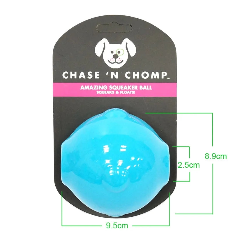 CAITEC Amazing Squeaker Ball Durable Floatable Dog Toy For Tossing And Chasing