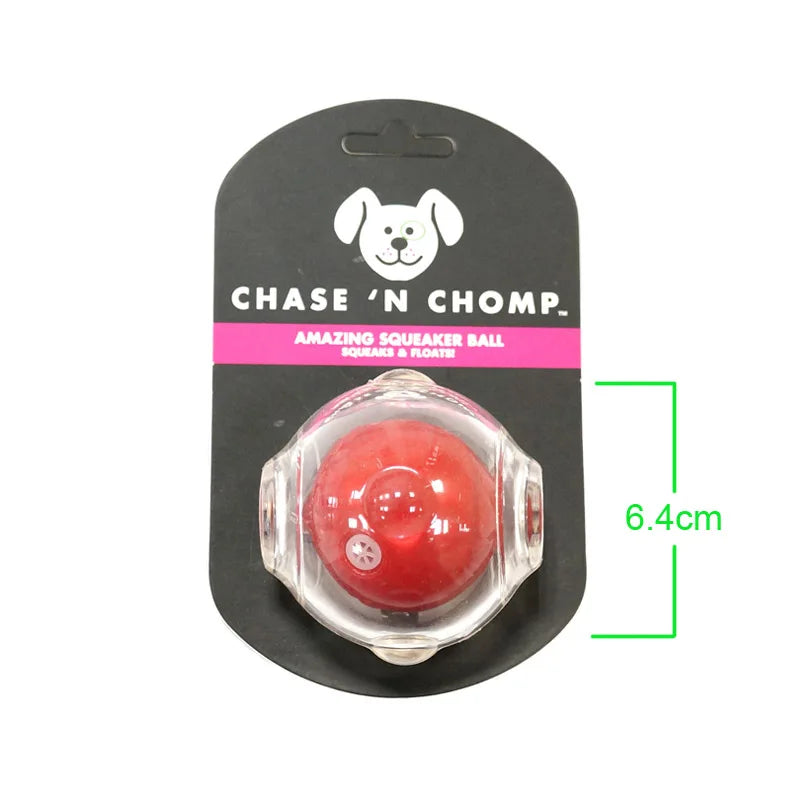 CAITEC Amazing Squeaker Ball Durable Floatable Dog Toy For Tossing And Chasing