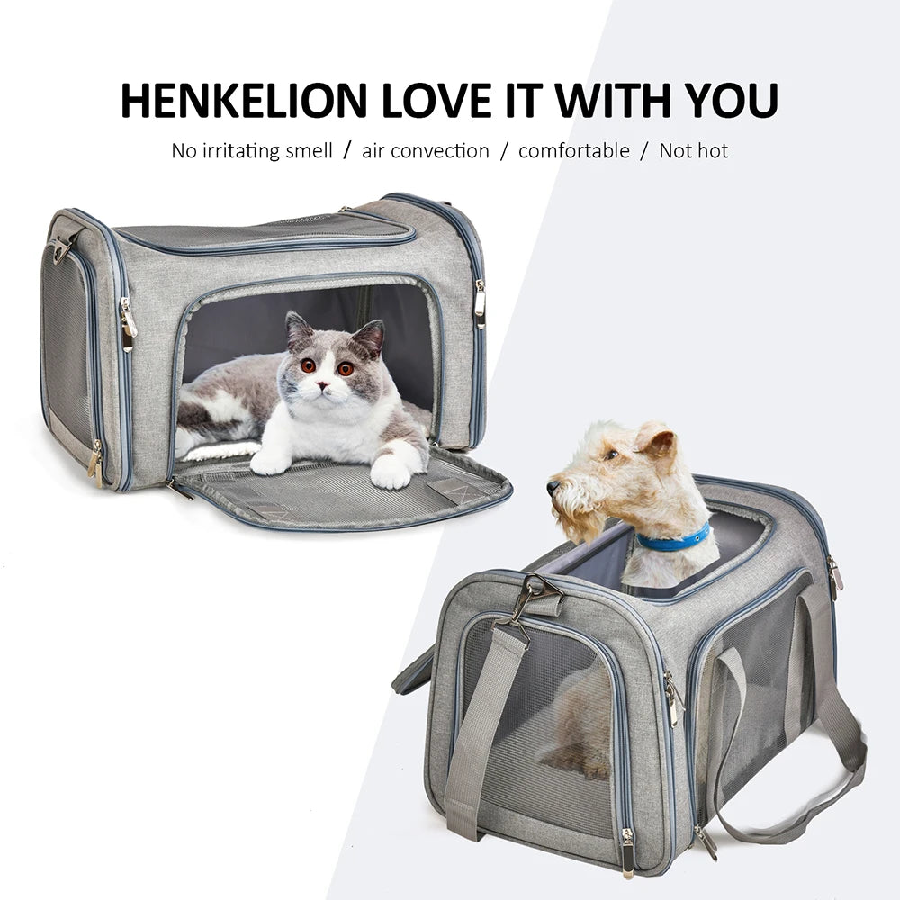 Airline Approved Soft Sided Dog Carrier Backpack For Small Dogs And Cats