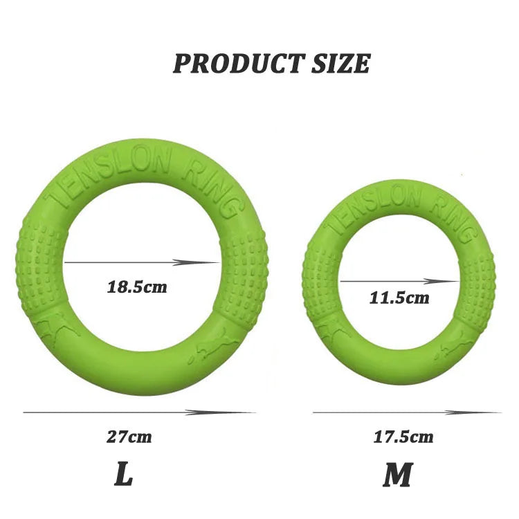 EVA Dog Flying Disc Training Toy Floating Ring Disc For Outdoor Fetch Puppy