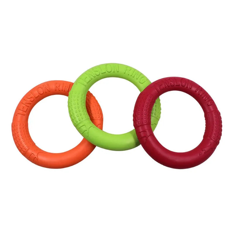 EVA Dog Flying Disc Training Toy Floating Ring Disc For Outdoor Fetch Puppy