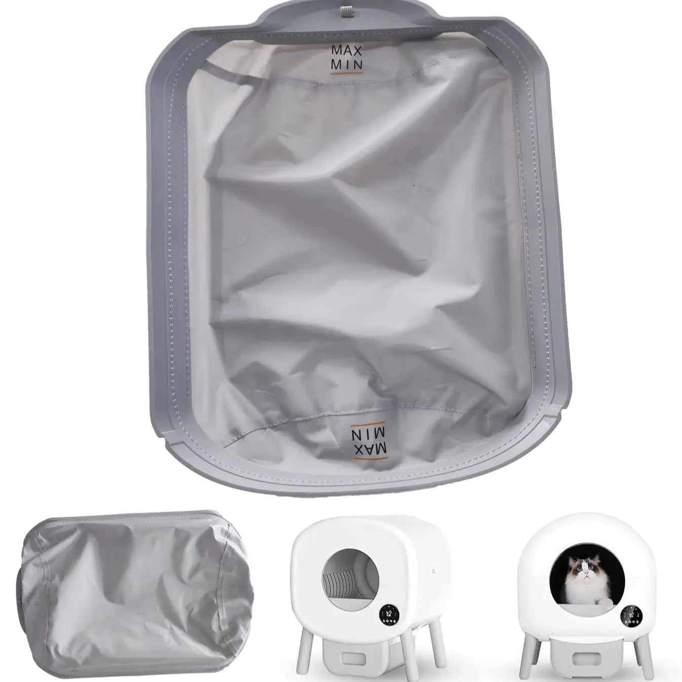 Automatic Cat Litter Box Replacement Accessories Fabric Liner Removable Mat