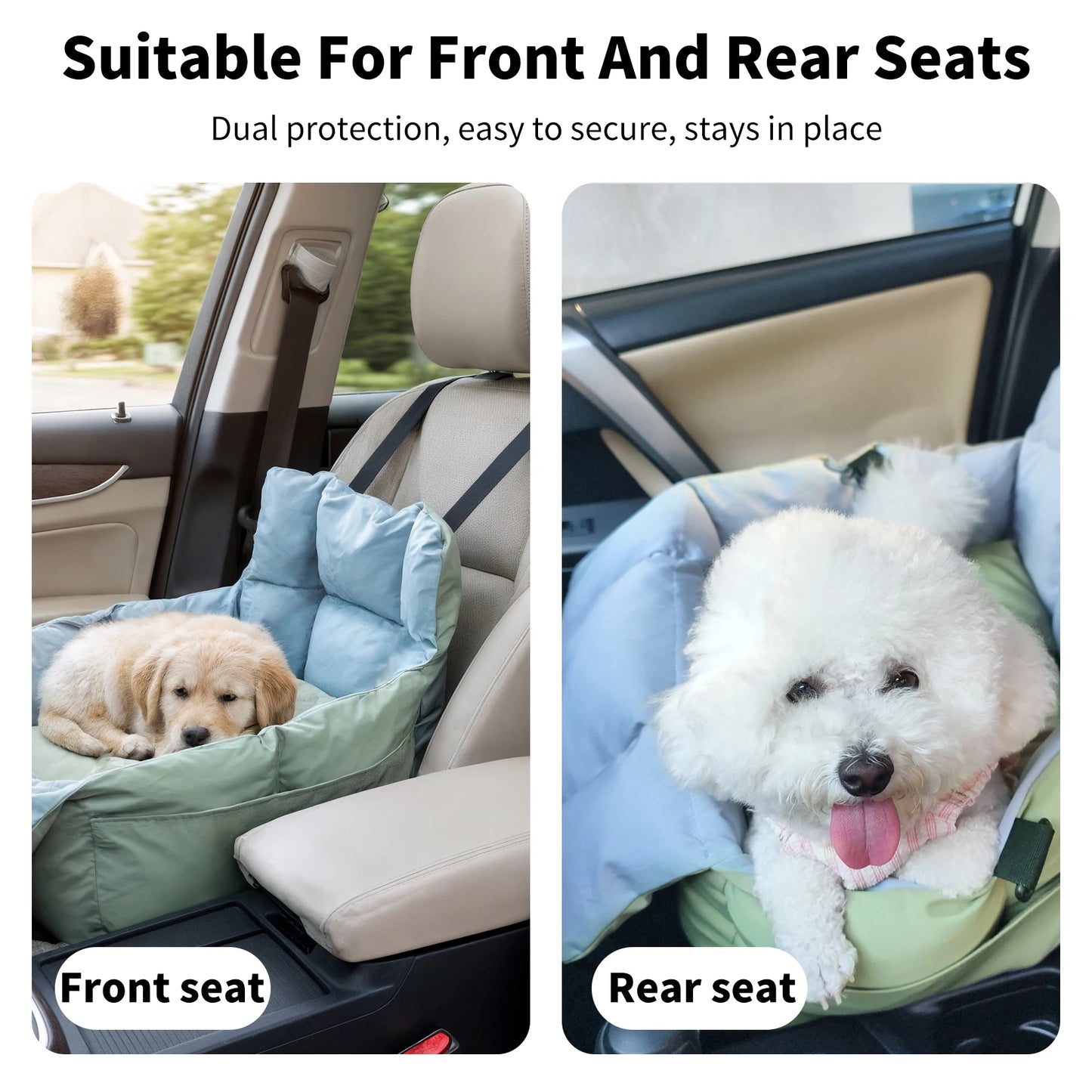 Dog Car Seat Travel Bed And Carrier For Small Dogs Up To 10 Kg