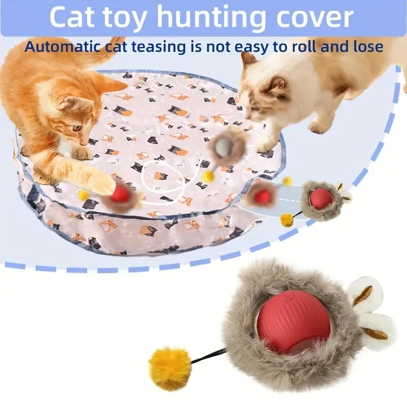 Rechargeable Hide And Seek Pet Toy For Cats And Dogs Interactive Ball Play Set