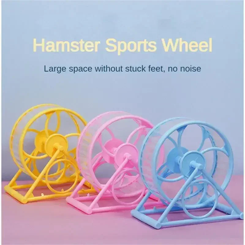 Silent Hamster Running Wheel Anti Jam With Stable Stand For Golden Bear Hamsters