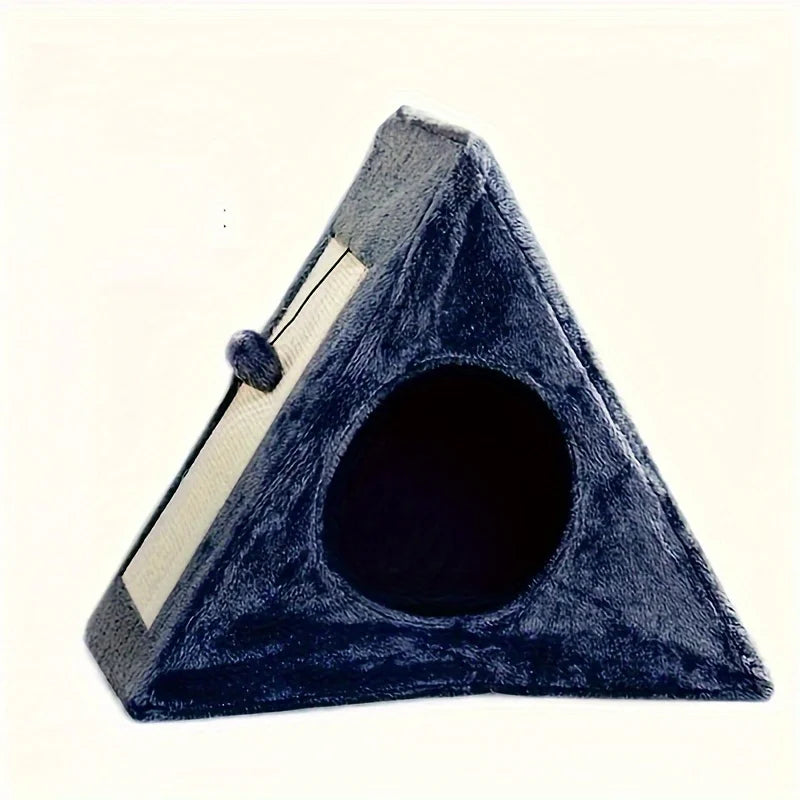 Cozy Cat Bed Under 15 Pounds With Plush Toy Ball And Scratching Board