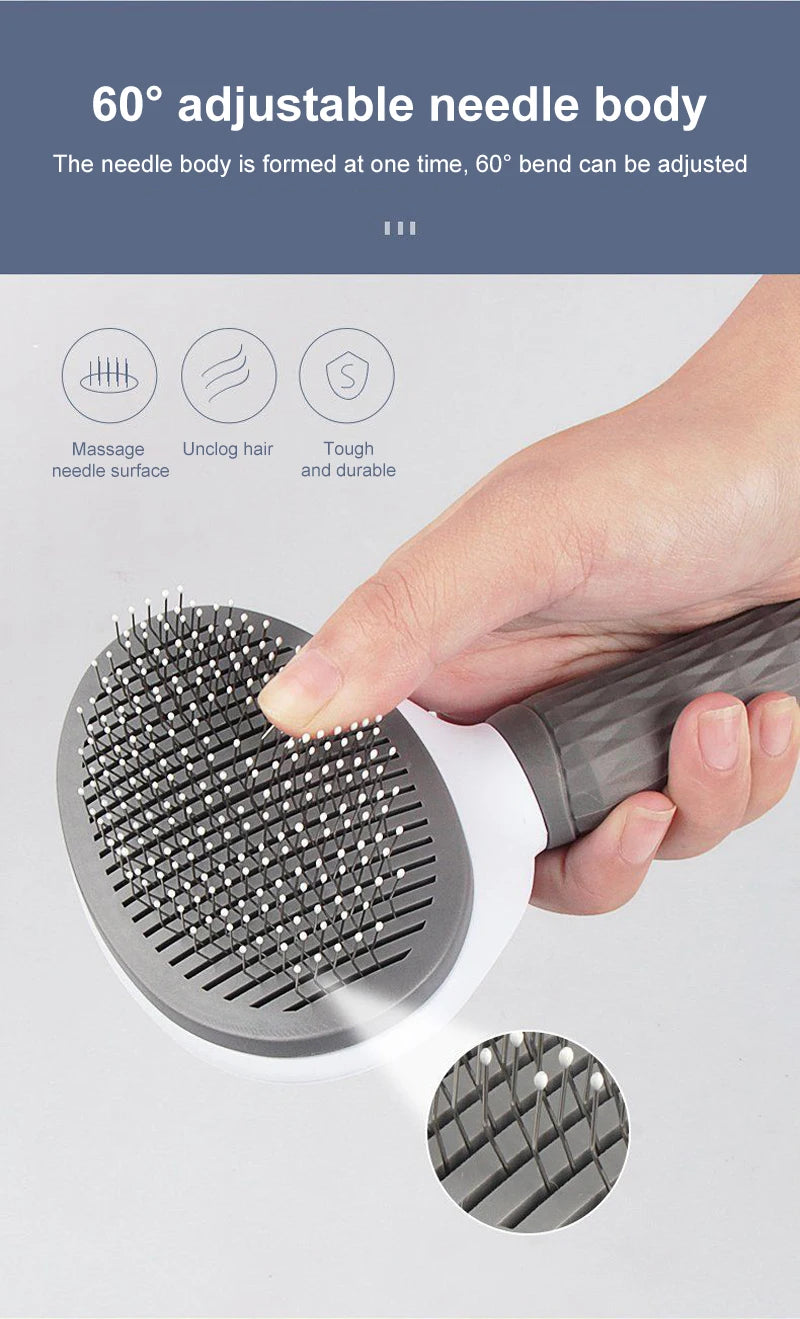 Dog Hair Remover Brush For Long Hair Pets Cat Hair Cleaner Grooming