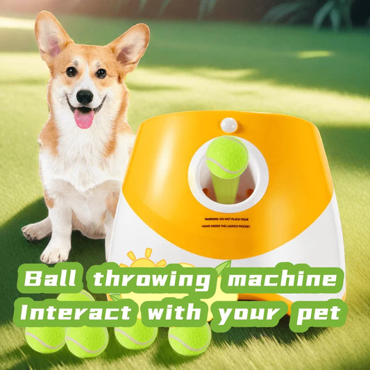 Automatic Dog Ball Launcher USB Rechargeable Chase Toy For Dogs