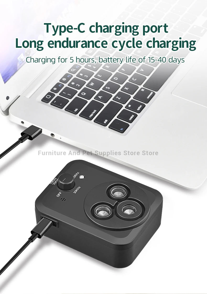 Ultrasonic Anti Barking Device With 3 Modes Auto Stop Barking For Dogs