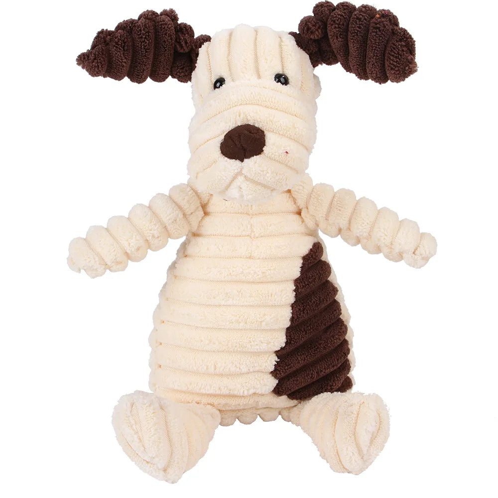 Corduroy Monkey Molar Toy for Large Dogs Voice Plush