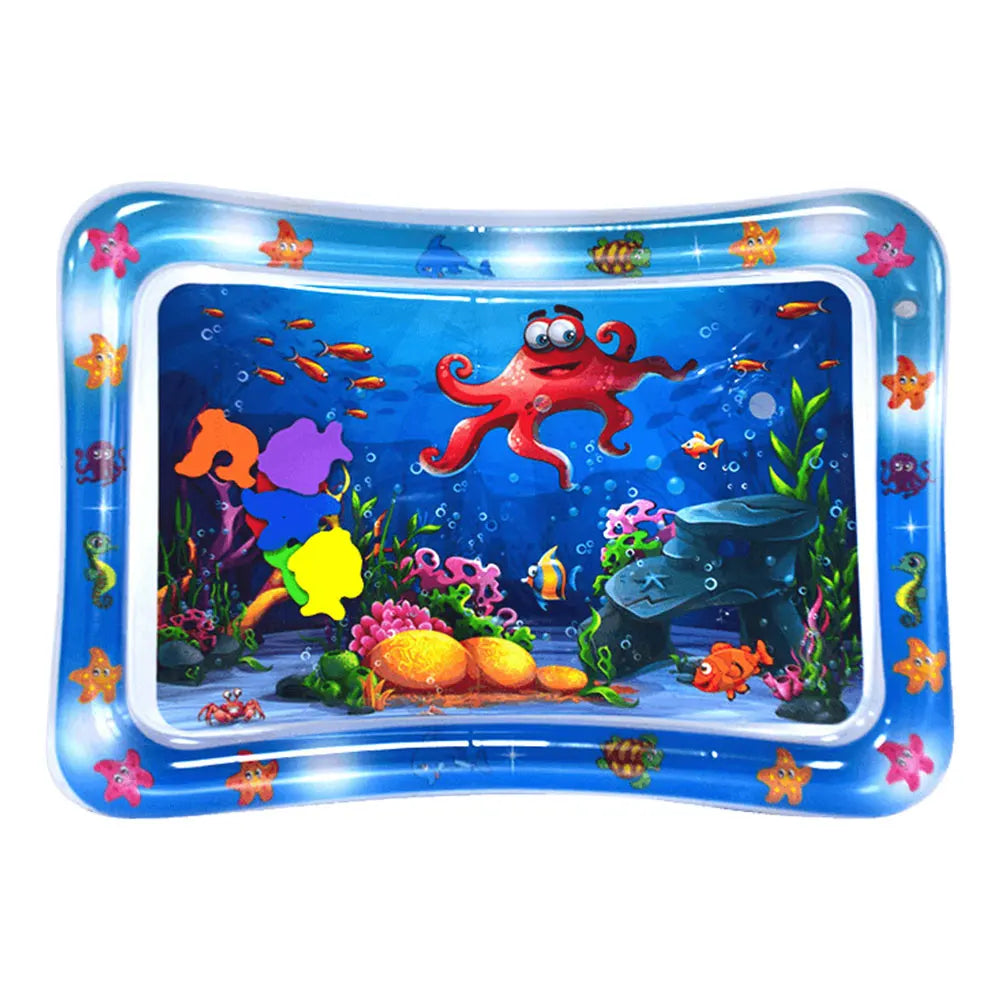 Water Sensory Play Mat With Fish For Bored Indoor Cats And Tummy Time
