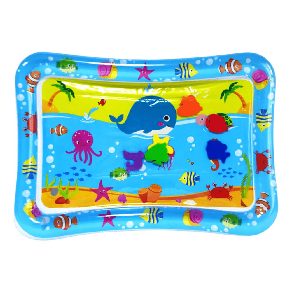 Water Sensory Play Mat With Fish For Bored Indoor Cats And Tummy Time