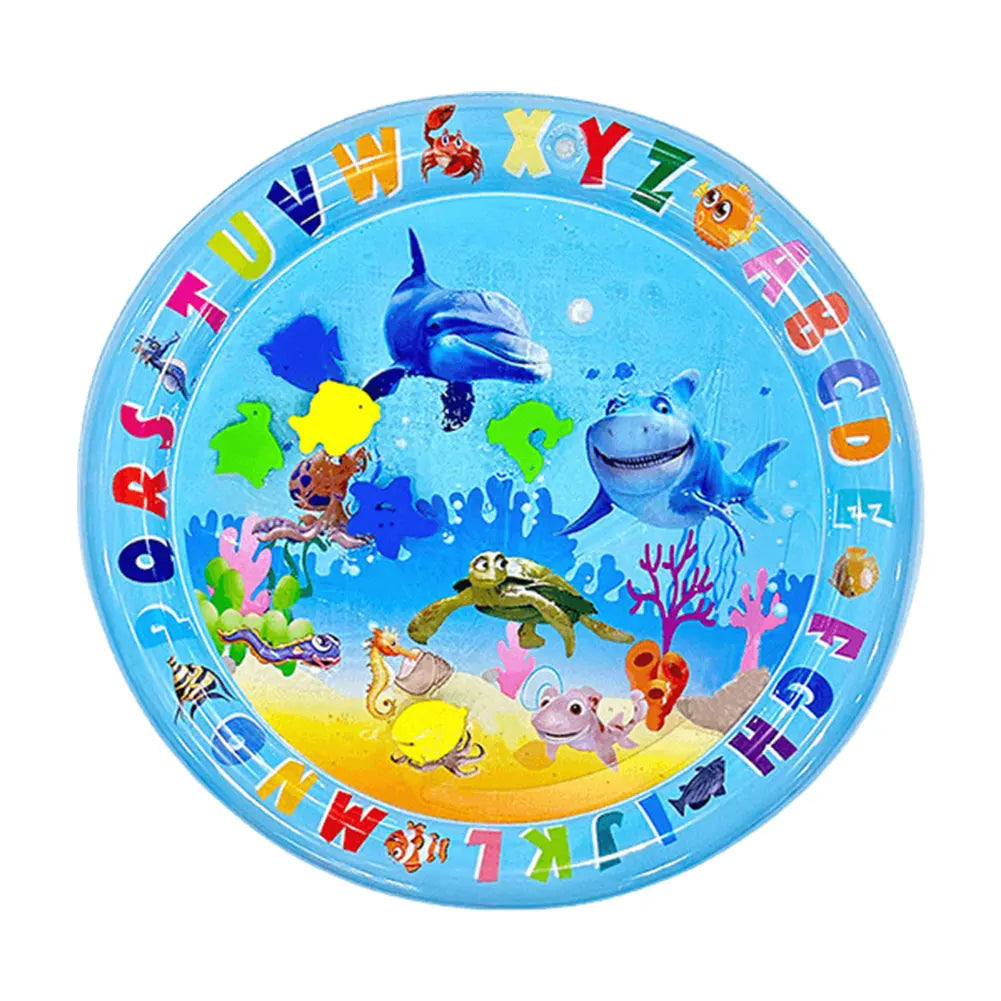 Water Sensory Play Mat With Fish For Bored Indoor Cats And Tummy Time