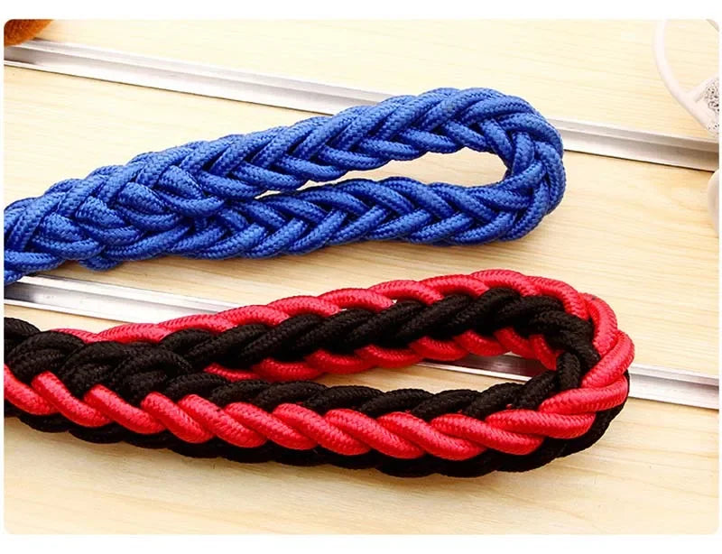 Heavy Duty Nylon Braided Dog Leash For Large Dogs Durable Walking Lead