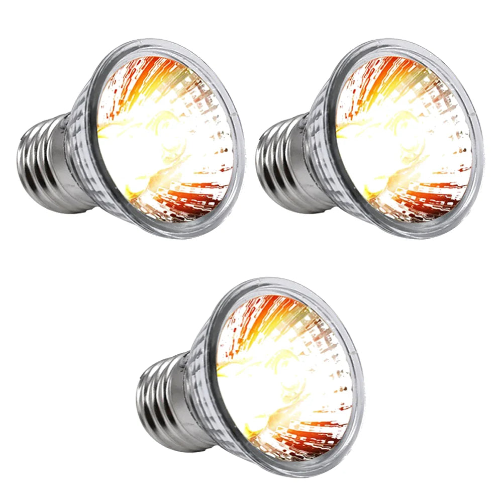 1-5PC 25W 50W 75W UVA+UVB Pet Reptile Heating Lamp Heat Light Bulb Turtle Lizard Heater Bulb Full Spectrum Sunlamp for Amphibian