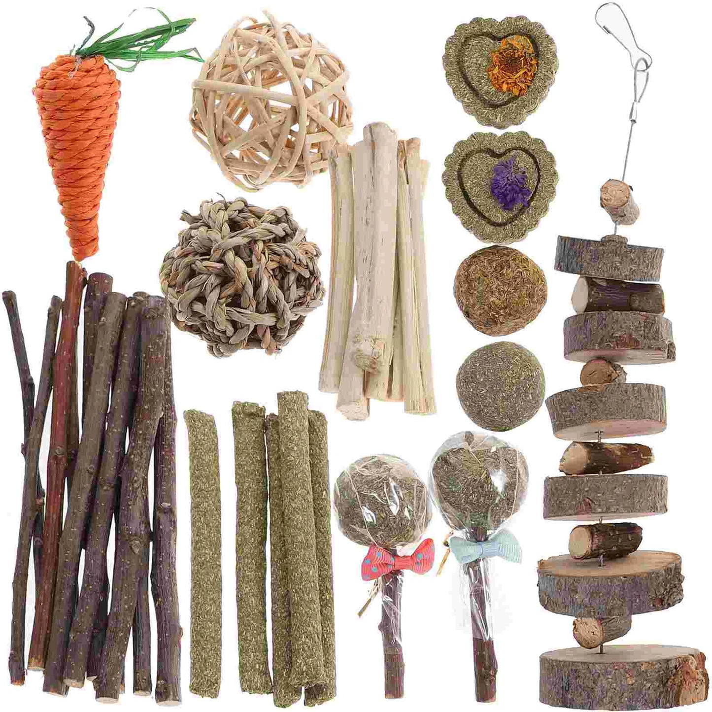 Hamster Chew Toy And Rabbit Molar Set For Small Pets Guinea Pig Toys