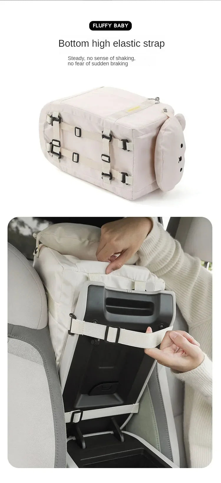 Dog Car Seat Booster for Car Armrest and Cat Carrier