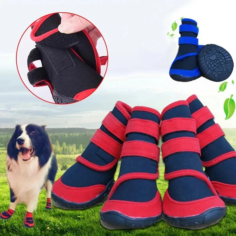 Waterproof Non Slip Dog Boots Winter Outdoor Snow Shoes For Large Dogs