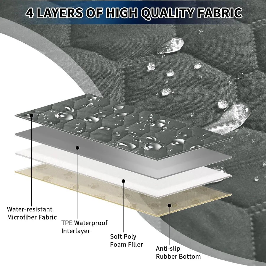 Waterproof Anti Slip Dog Bed Cover Washable Stain Resistant Sofa Protector Couch