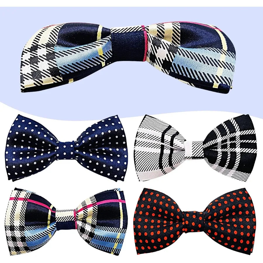 10 Pack Small Dog Collar Bowties Charms For Puppies Cats Embellishments