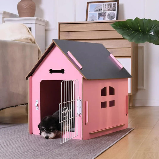 Cozy Wooden Indoor Dog House For Small Dogs And Cats