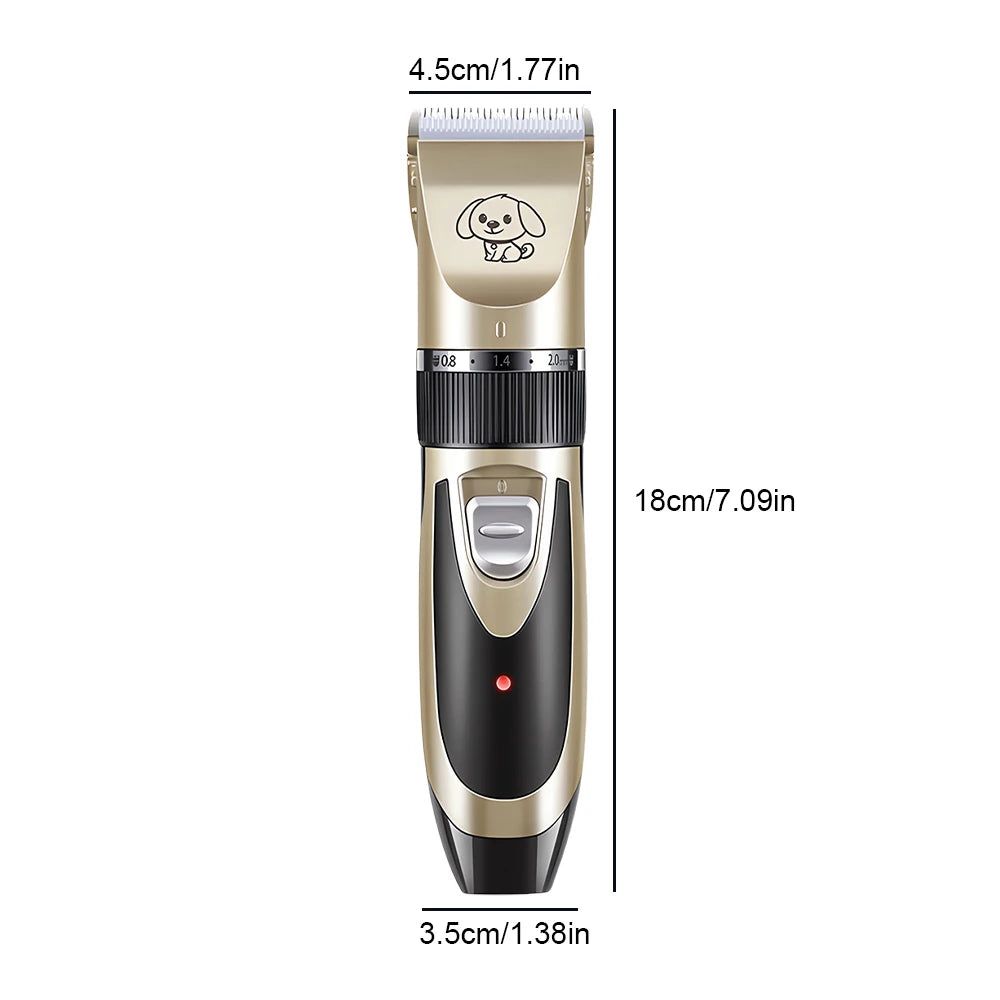 Rechargeable Pet Hair Trimmer Clipper Grooming Kit For Cats And Dogs