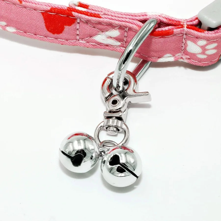 2 Pack Stainless Steel Dog And Cat Bell Necklace Pendant Charm For Pets