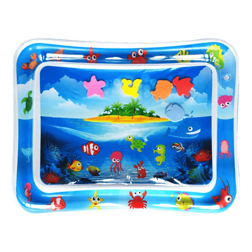 Water Sensory Play Mat With Fish For Bored Indoor Cats And Tummy Time