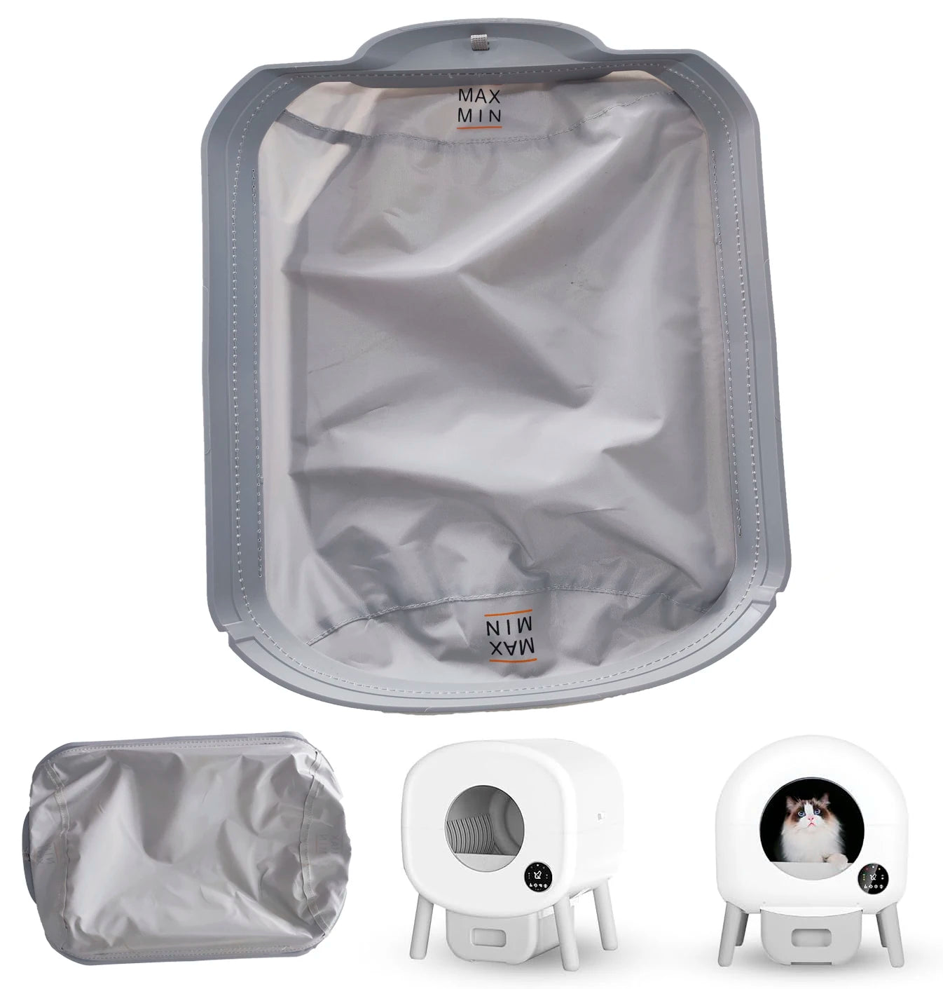 Automatic Cat Litter Box Replacement Accessories Fabric Liner Removable Mat