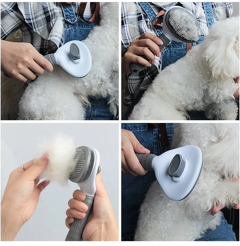 Dog Hair Remover Brush For Long Hair Pets Cat Hair Cleaner Grooming