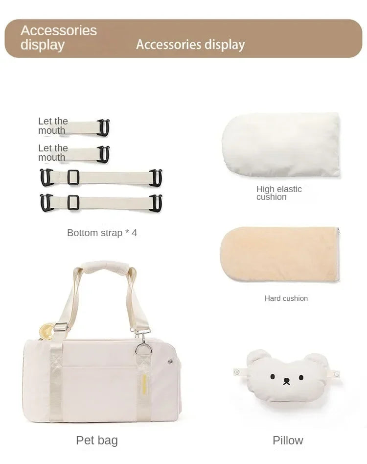 Dog Car Seat Booster for Car Armrest and Cat Carrier