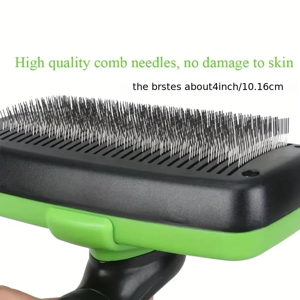 Self Cleaning Pet Brush For Dogs And Cats Gentle Hair Removal Comb