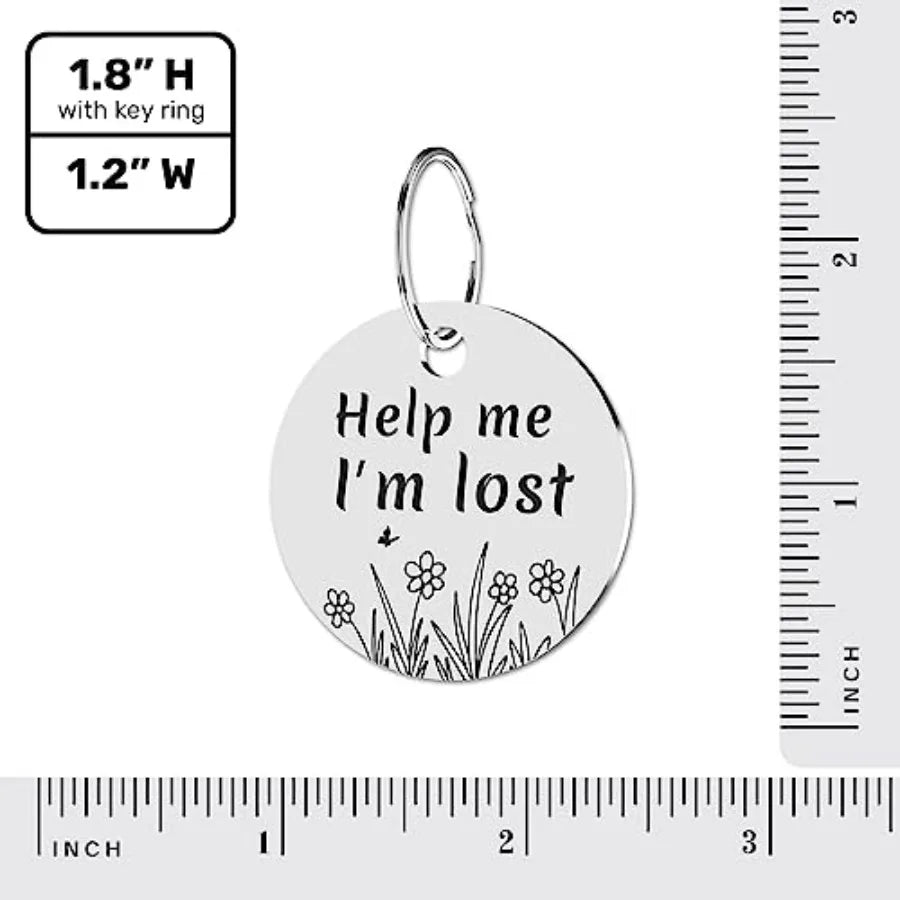 QR Code Stainless Steel Dog ID Tag With Engraved Profile And Email Alerts