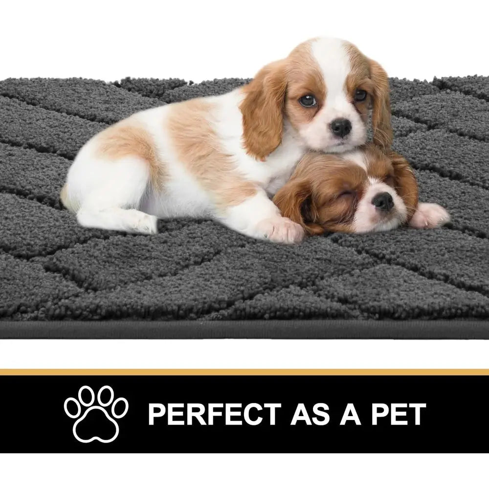 Mud Trapper Dog Door Mat Large Absorbent Non Slip Indoor Rug For Muddy Paws