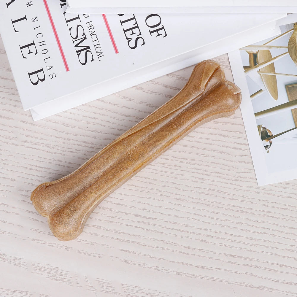 Leather Dog Chew Bone Teething Stick Non Toxic For Small Medium Large Dogs