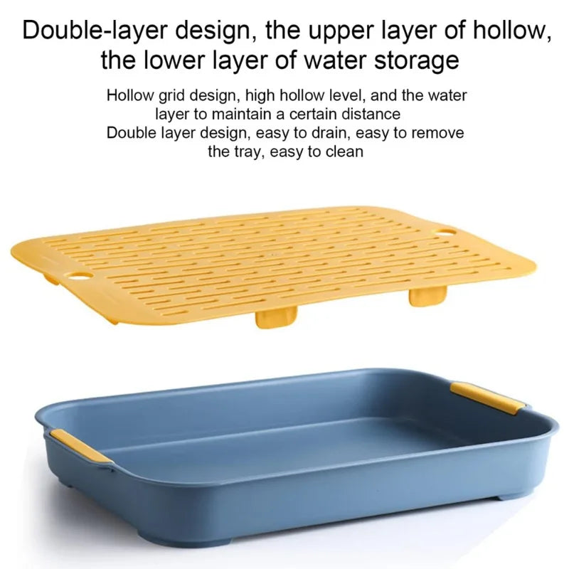 Durable Corner Rabbit Litter Box for Small Pets and Guinea Pigs