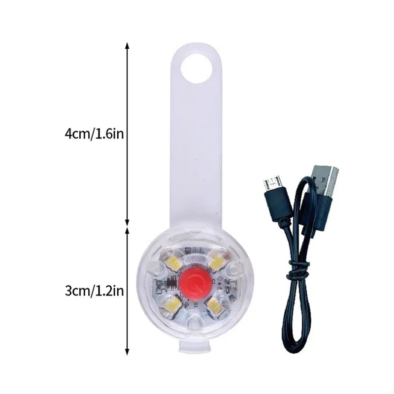USB Rechargeable LED Dog Collar With 3 Modes For Safe Night Walking