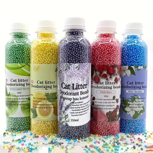 3pcs Cat Litter Box Deodorizer Fresh Scent Odor Remover Cleaning Crystals