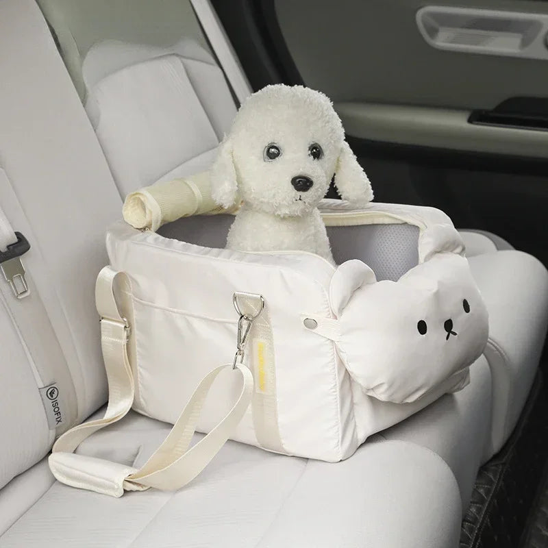 Dog Car Seat Booster for Car Armrest and Cat Carrier