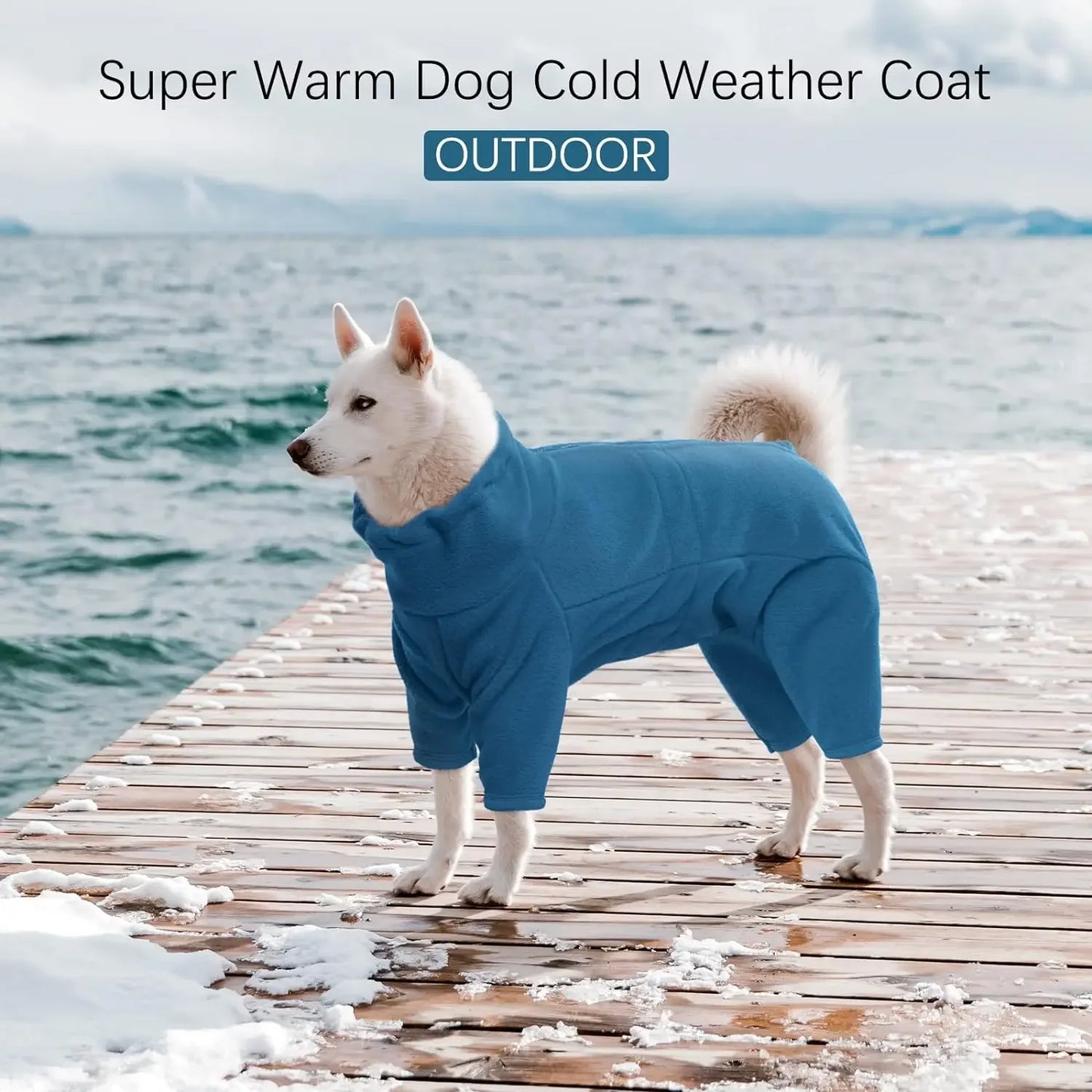 Soft Fleece Dog Pajamas Pullover Warm Winter Coat for Small to Large Dogs
