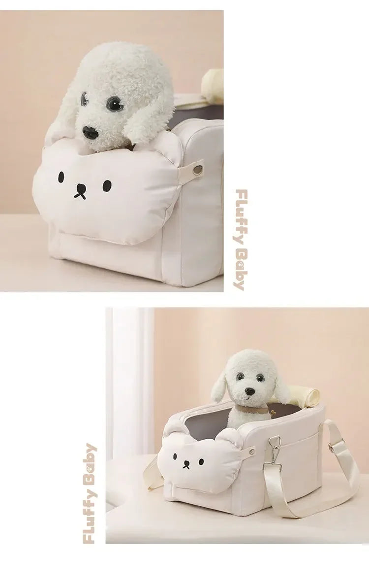 Dog Car Seat Booster for Car Armrest and Cat Carrier