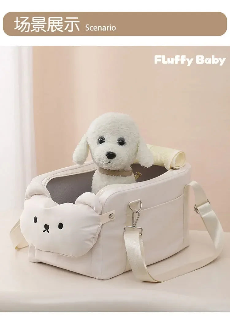 Dog Car Seat Booster for Car Armrest and Cat Carrier