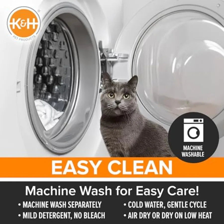 Self Warming Cat Bed Pad With Reversible Dual Layer Comfort