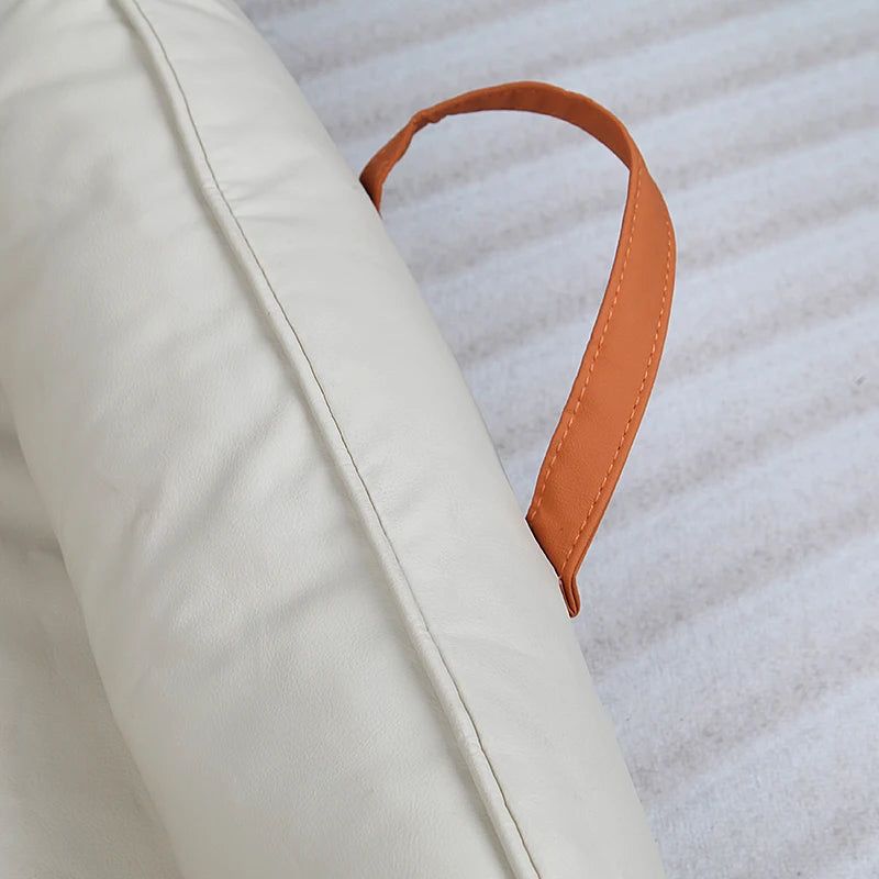 Leather Plush Donut Dog Bed For Large Dogs Snug Warm Cozy Rectangle