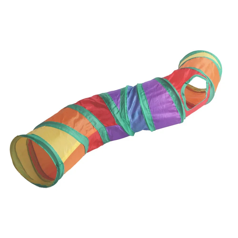 Guinea Pig Collapsible Tunnel Pet Toy for Small Animals and Cage Accessories